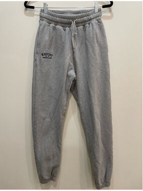 Knight Swim Club Sweatpants Embroidered Logo M Gray Heavyweight Loungewear Comfy